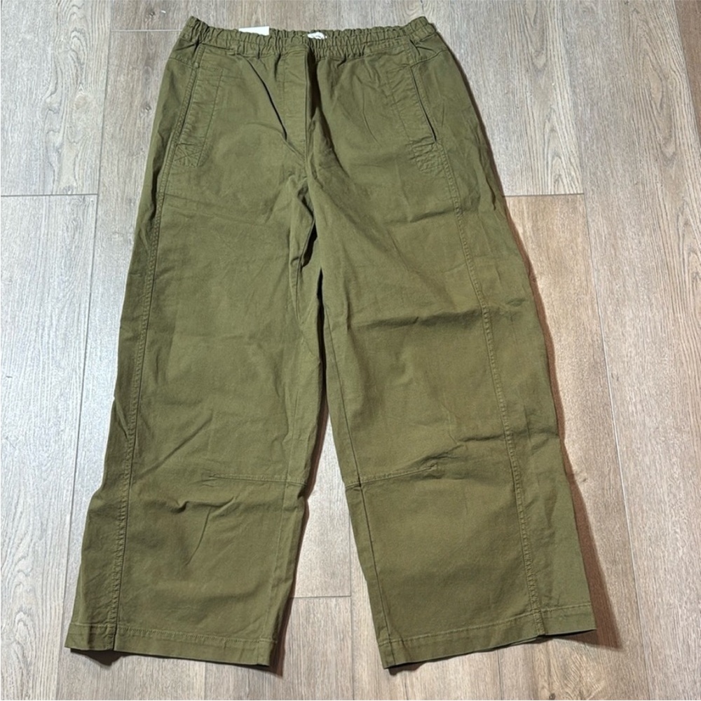 NWT! Banana Republic Olive Green Mid-Rise Relaxed Painter Pull-On Pant Multiple🩷 - Picture 5 of 6
